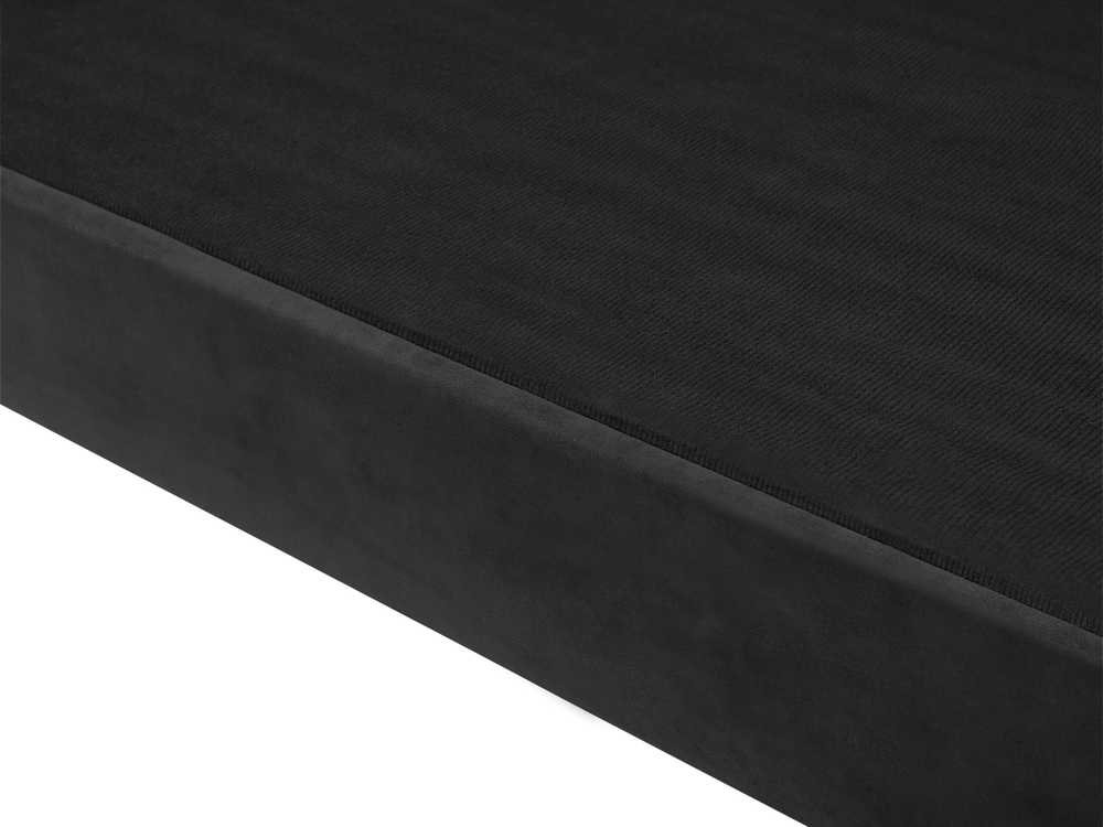 Beliani Trivietė sofa SKIEN, veliūras, juoda