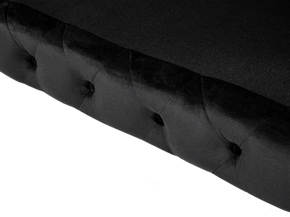 Beliani Trivietė sofa SOTRA aksominė juoda