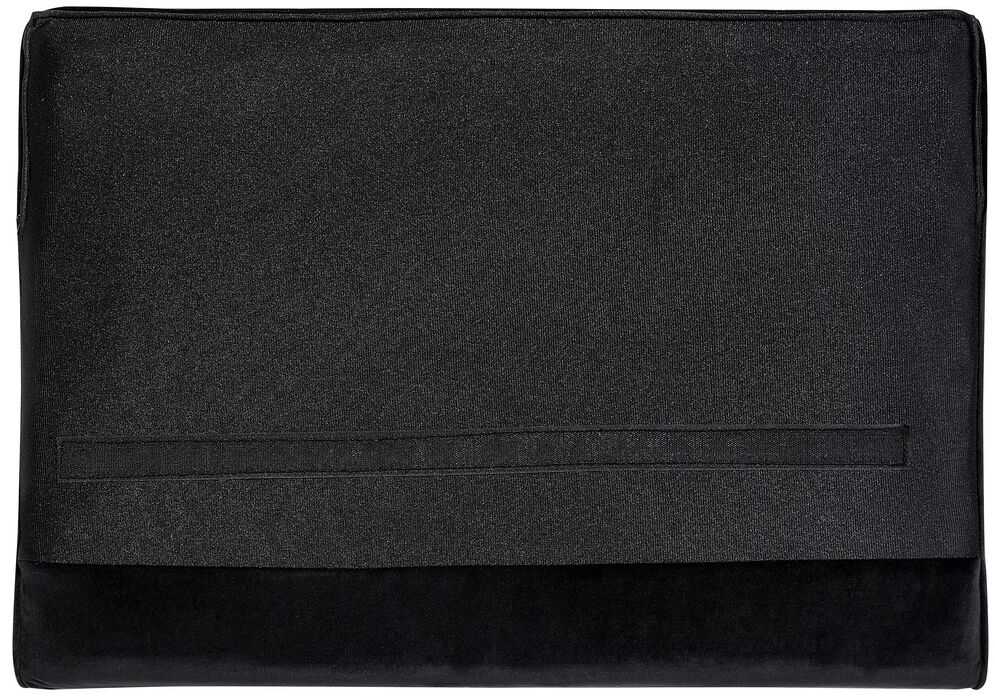 Beliani Trivietė sofa SOTRA aksominė juoda