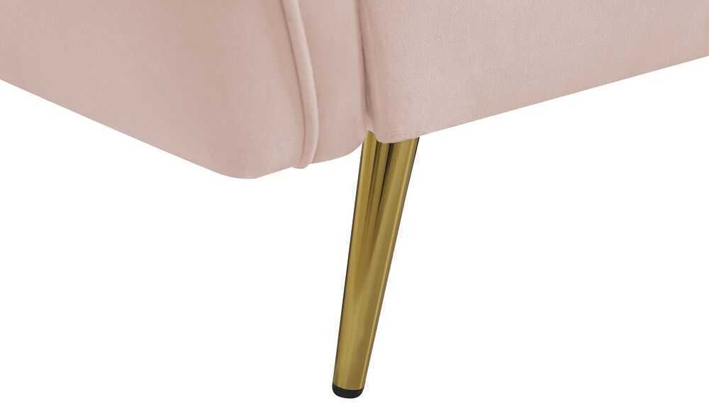 Beliani Trivietė sofa FREDERICA veliūrinė rožinė