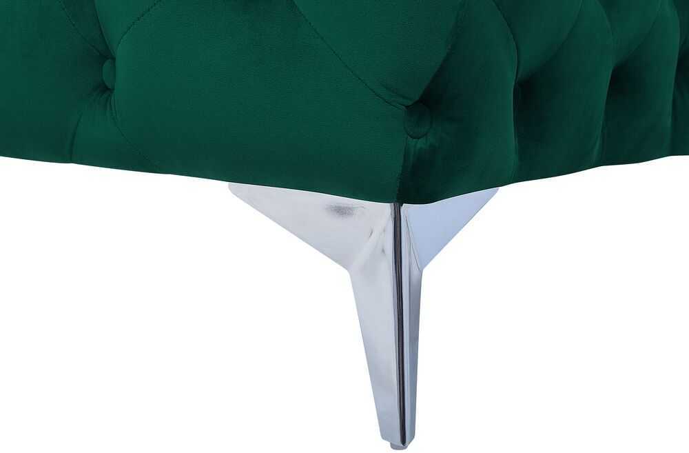 Beliani Trijų vietų sofa SOTRA, veliūras, smaragdo spalva