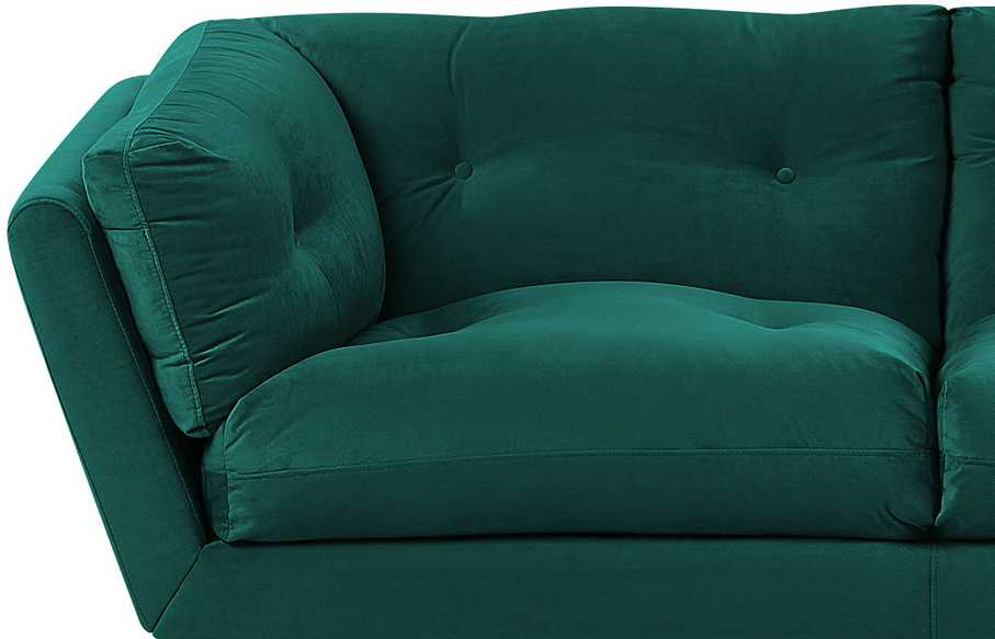 Beliani 3 vietų sofa LENVIKaksominė, smaragdinė