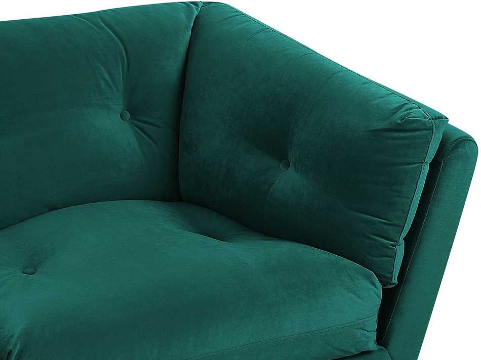 Beliani 3 vietų sofa LENVIKaksominė, smaragdinė