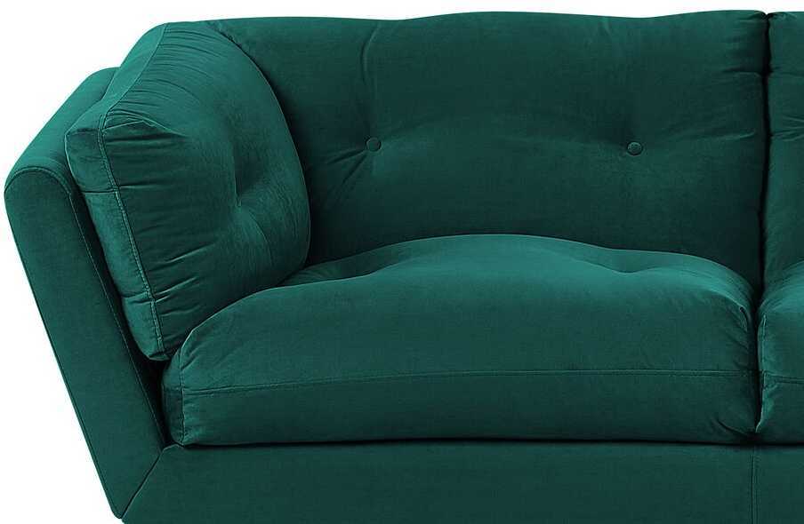 Beliani 3 vietų sofa LENVIKaksominė, smaragdinė