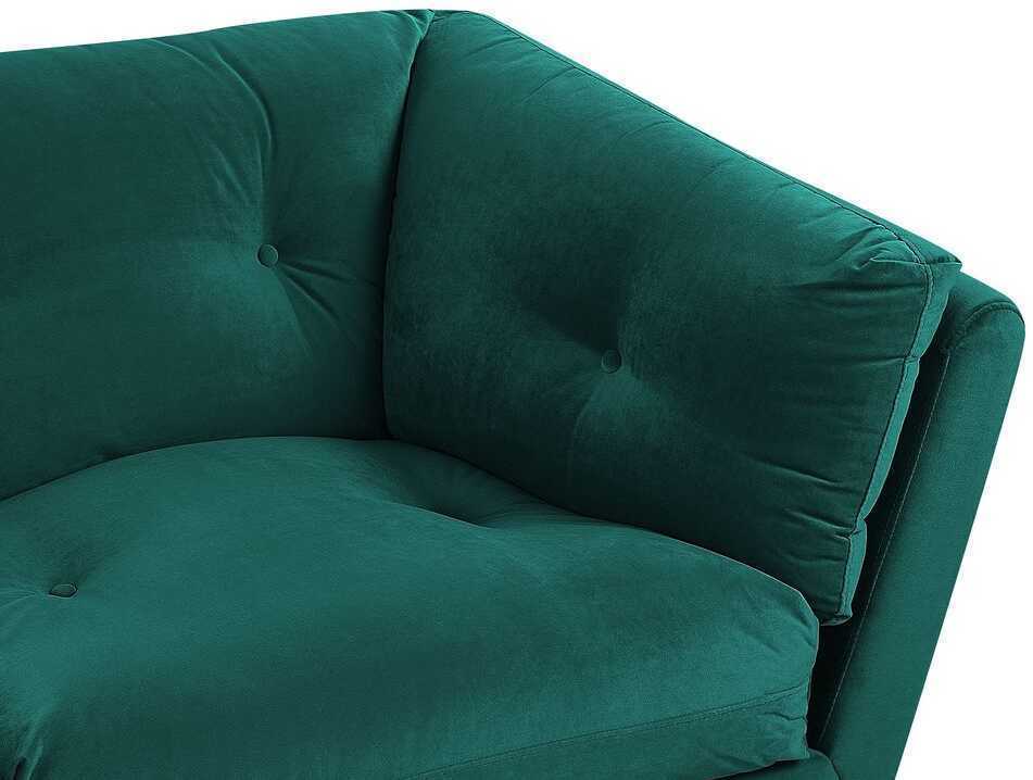 Beliani 3 vietų sofa LENVIKaksominė, smaragdinė