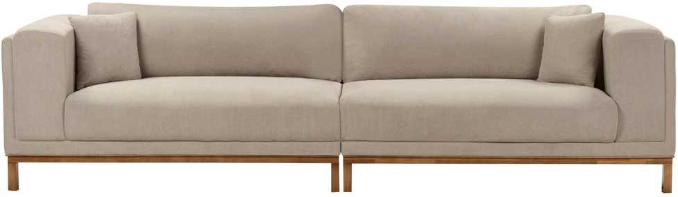 Beliani 4 vietų sofa VENG smėlio pilkos spalvos