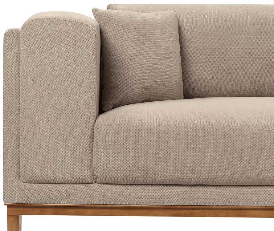 Beliani 4 vietų sofa VENG smėlio pilkos spalvos