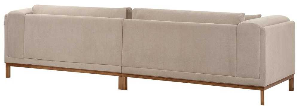 Beliani 4 vietų sofa VENG smėlio pilkos spalvos