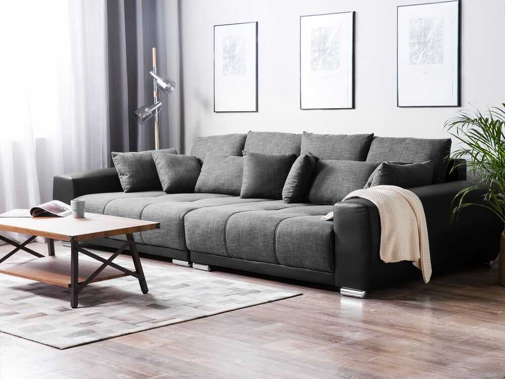 Beliani 4 vietų sofa TORPO pilka