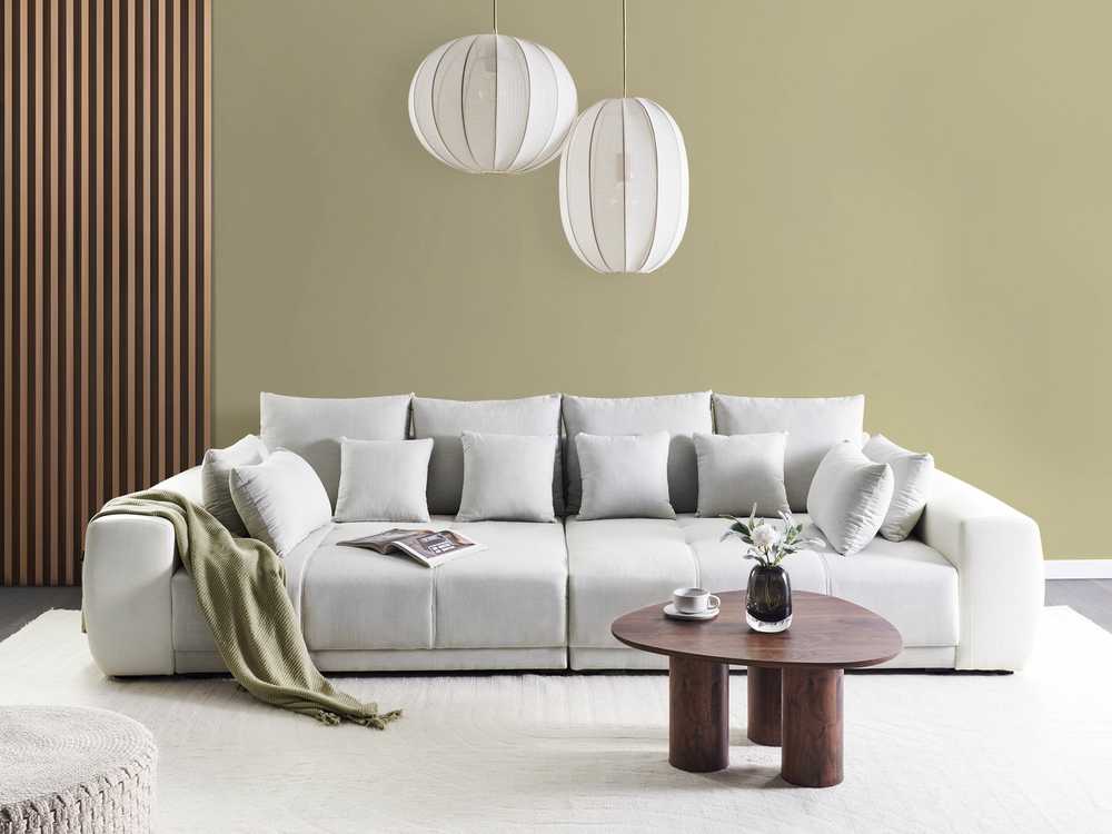 Beliani 4 vietų sofa TORPO šviesiai smėlio spalvos
