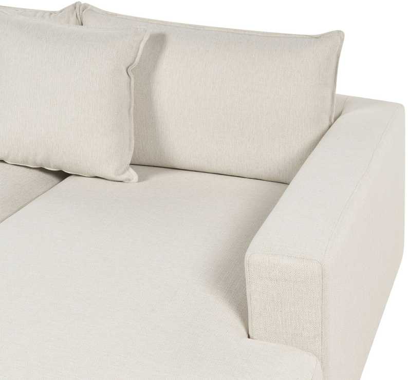 Beliani 5 vietų kampinė sofa LILVIKEN, šviesiai smėlio spalvos