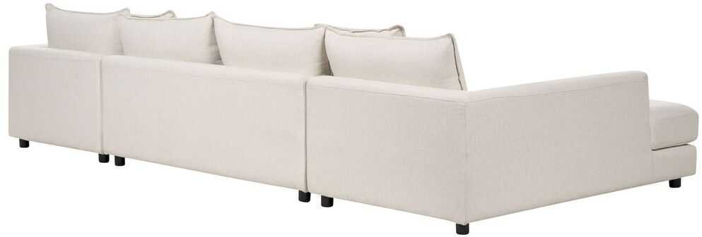Beliani 5 vietų kampinė sofa LILVIKEN, šviesiai smėlio spalvos