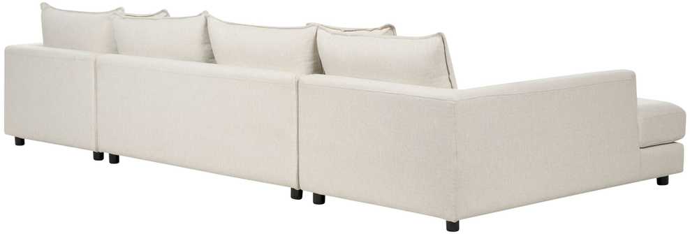 Beliani 5 vietų kampinė sofa LILVIKEN, šviesiai smėlio spalvos