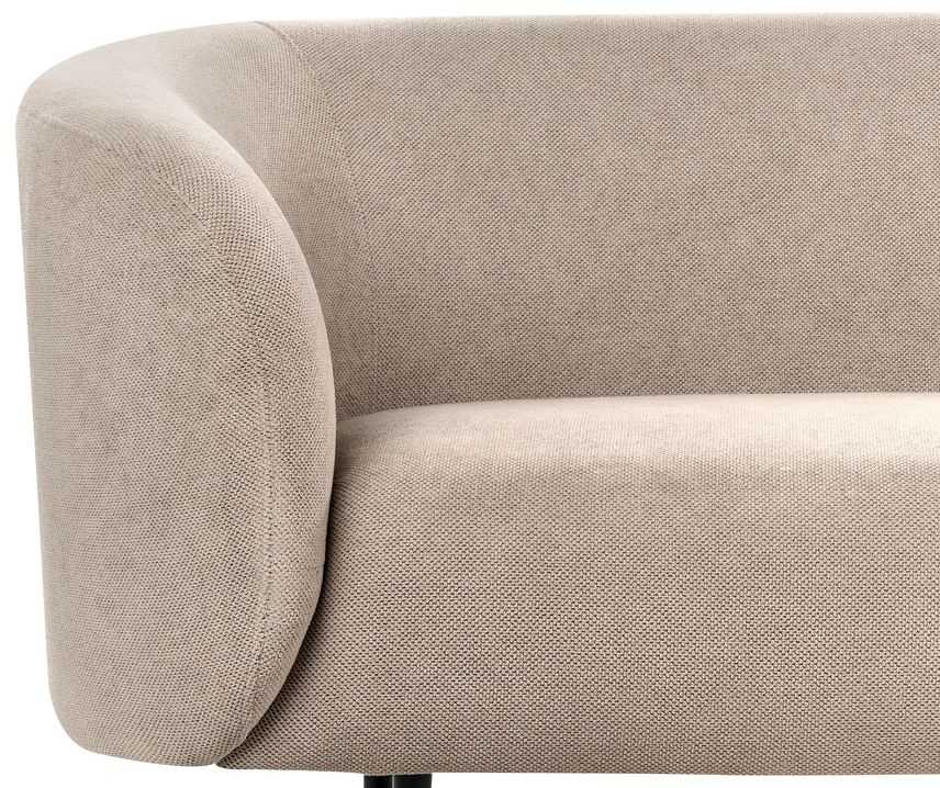 Beliani Dvivietė sofa LOEN, smėlio ir pilkos spalvos