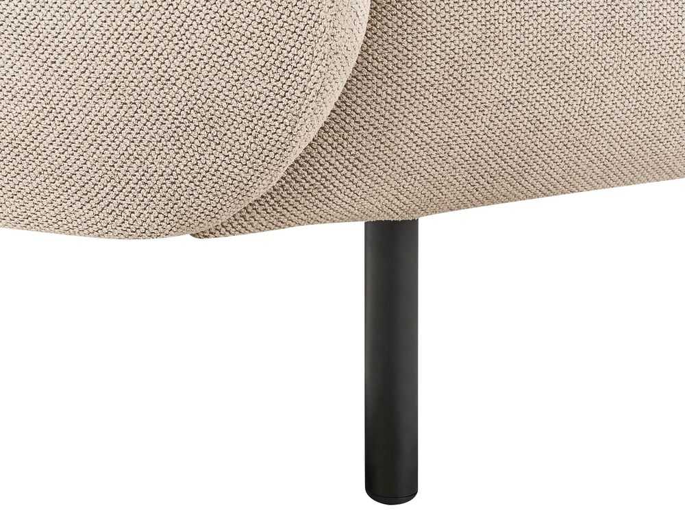 Beliani Dvivietė sofa LOEN, smėlio ir pilkos spalvos