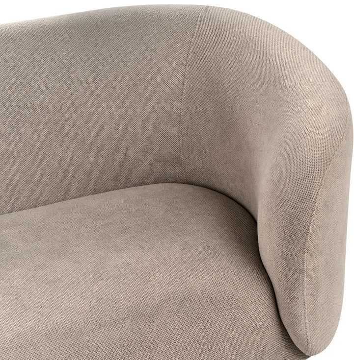 Beliani Dvivietė sofa LOEN, smėlio ir pilkos spalvos