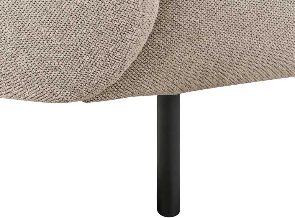Beliani Dvivietė sofa LOEN, smėlio ir pilkos spalvos