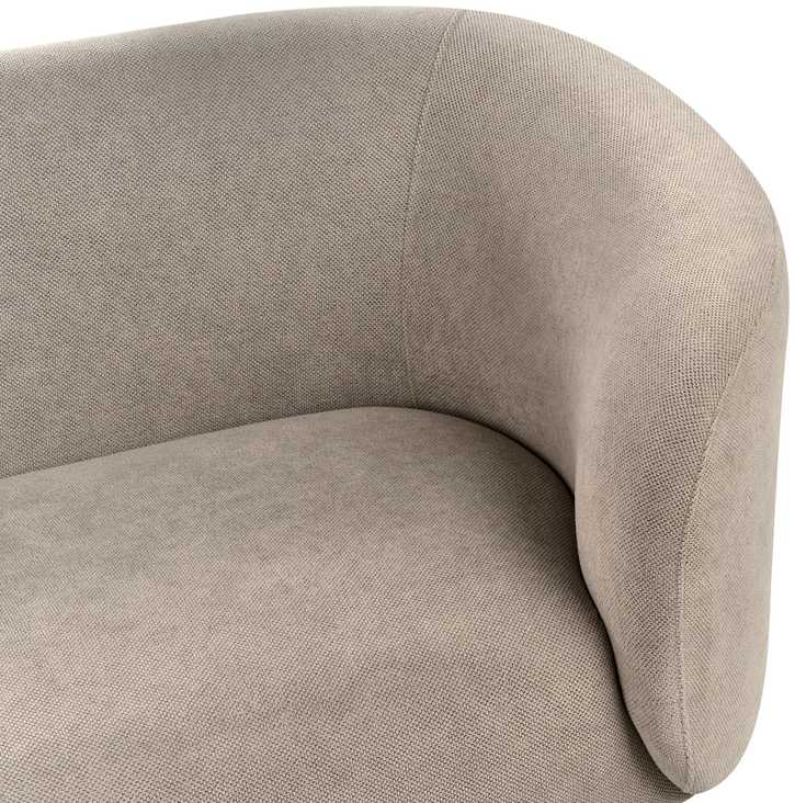 Beliani Dvivietė sofa LOEN, smėlio ir pilkos spalvos