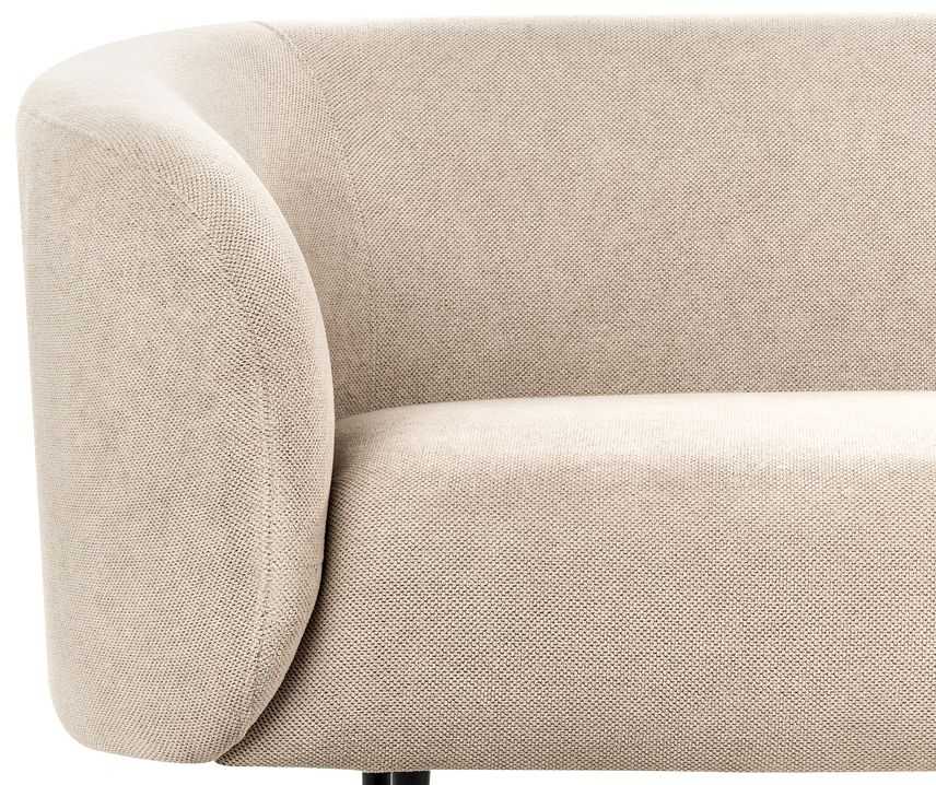Beliani Dvivietė sofa LOEN, smėlio ir pilkos spalvos