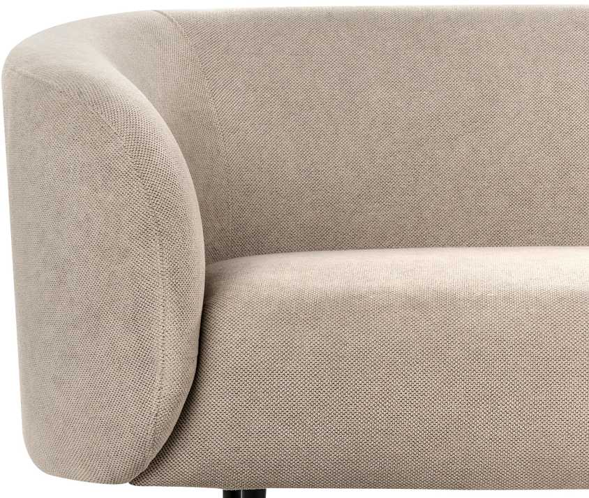 Beliani Dvivietė sofa LOEN, smėlio ir pilkos spalvos