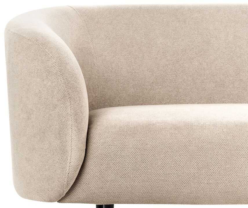 Beliani Dvivietė sofa LOEN, smėlio ir pilkos spalvos