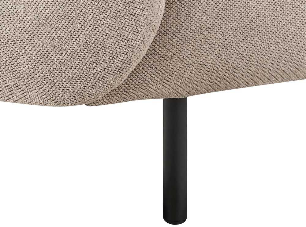 Beliani Dvivietė sofa LOEN, smėlio ir pilkos spalvos