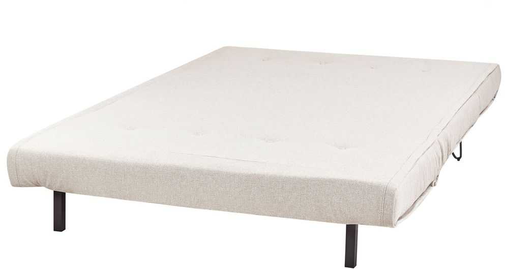 Beliani Dvivietė išskleidžiama sofa VESTFOLD šviesiai smėlio spalvos