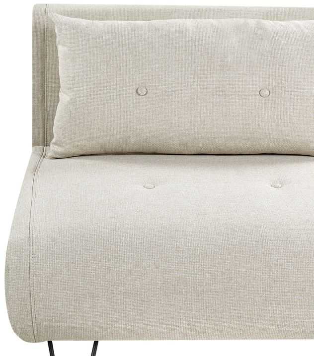 Beliani Dvivietė išskleidžiama sofa VESTFOLD šviesiai smėlio spalvos