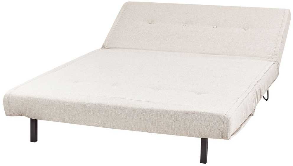 Beliani Dvivietė išskleidžiama sofa VESTFOLD šviesiai smėlio spalvos