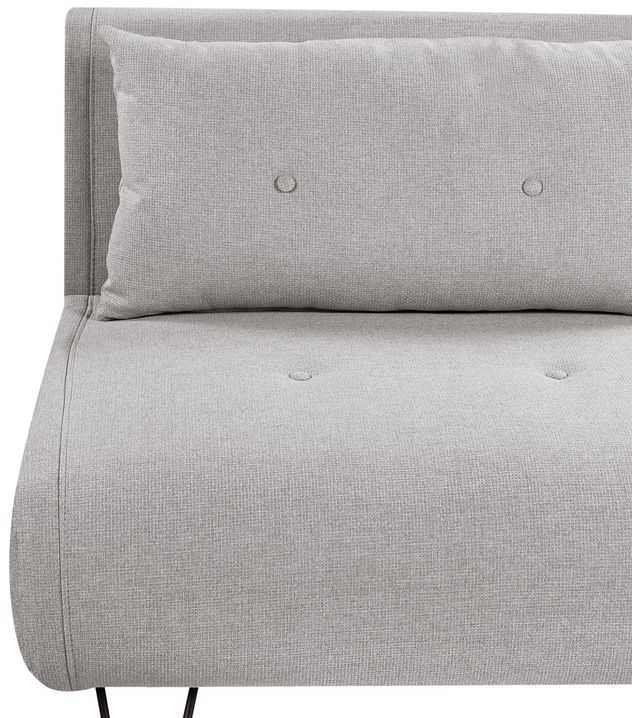 Beliani Dvivietė išskleidžiama sofa VESTFOLD šviesiai pilka