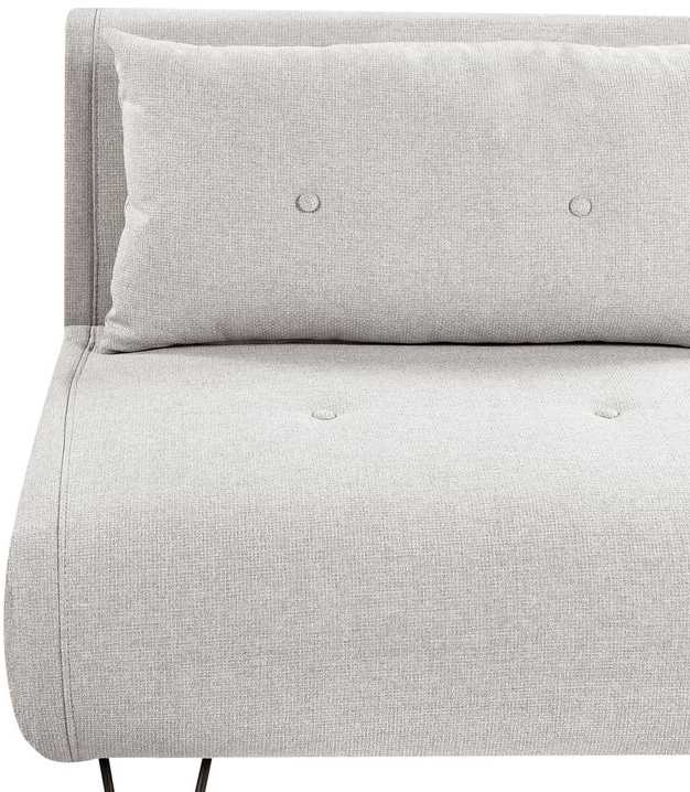 Beliani Dvivietė išskleidžiama sofa VESTFOLD šviesiai pilka