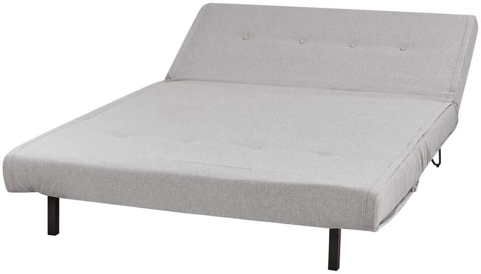 Beliani Dvivietė išskleidžiama sofa VESTFOLD šviesiai pilka