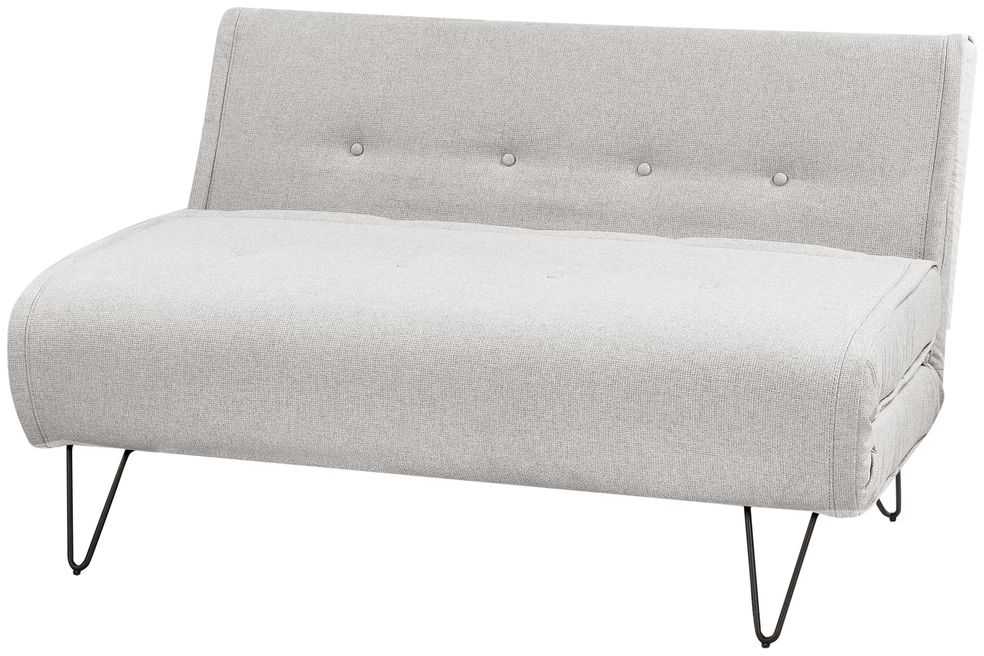 Beliani Dvivietė išskleidžiama sofa VESTFOLD šviesiai pilka