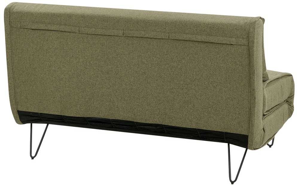 Beliani Dvivietė išskleidžiama sofa VESTFOLD, alyvuogių spalvos