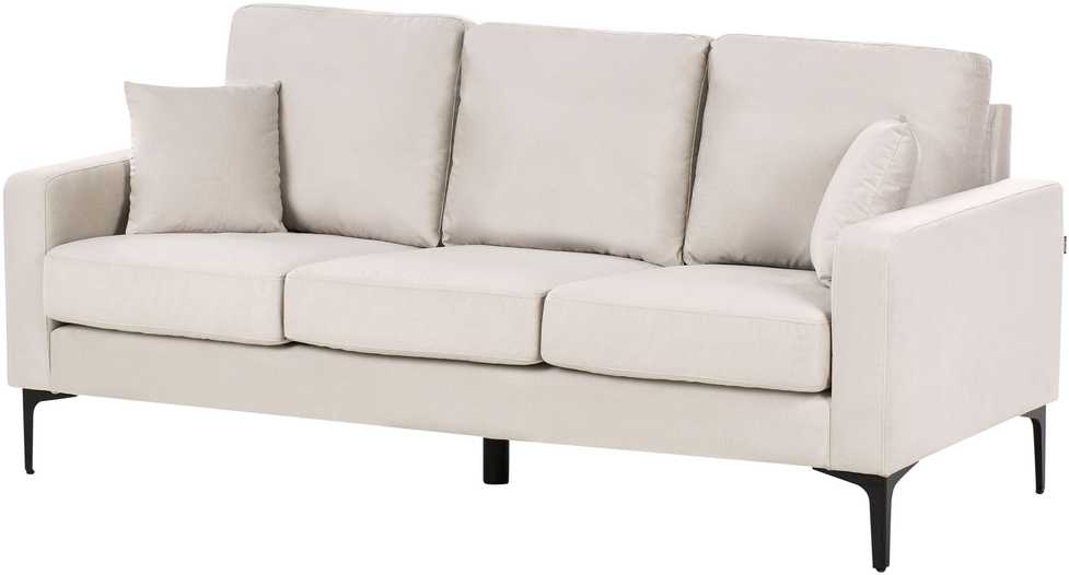 Beliani Trijų vietų sofa GAVLE Šviesi smėlio spalva