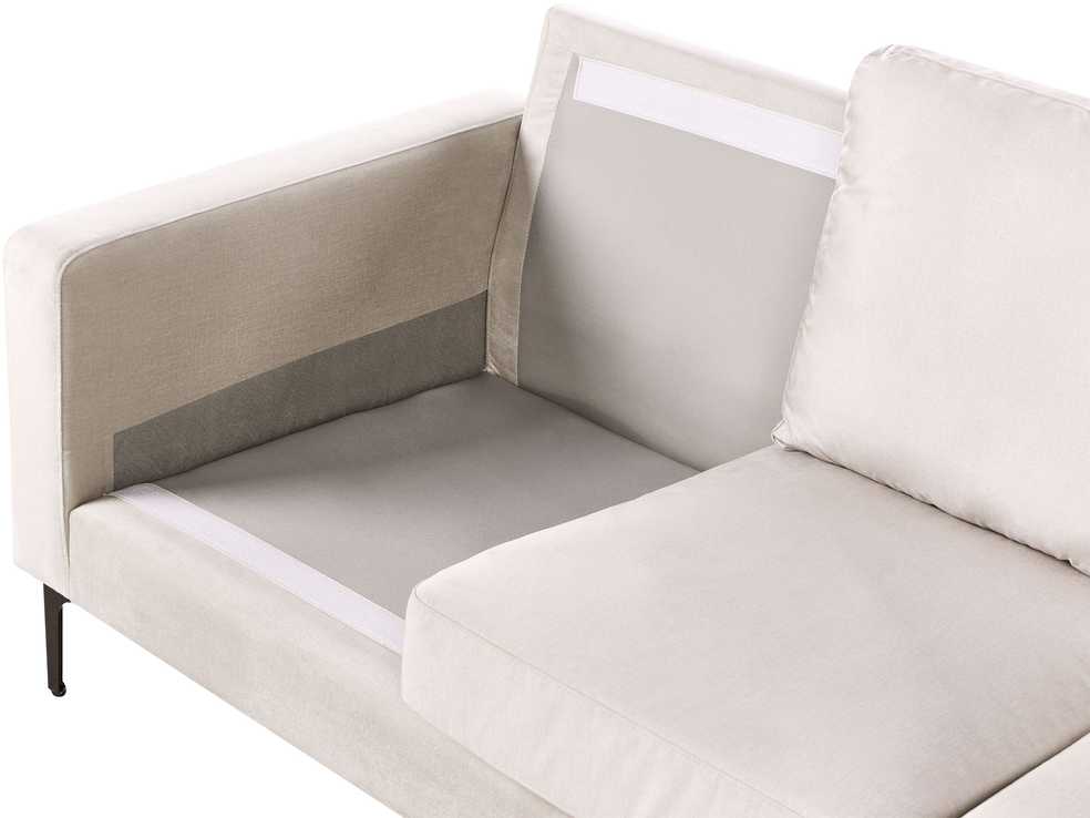 Beliani Trijų vietų sofa GAVLE Šviesi smėlio spalva