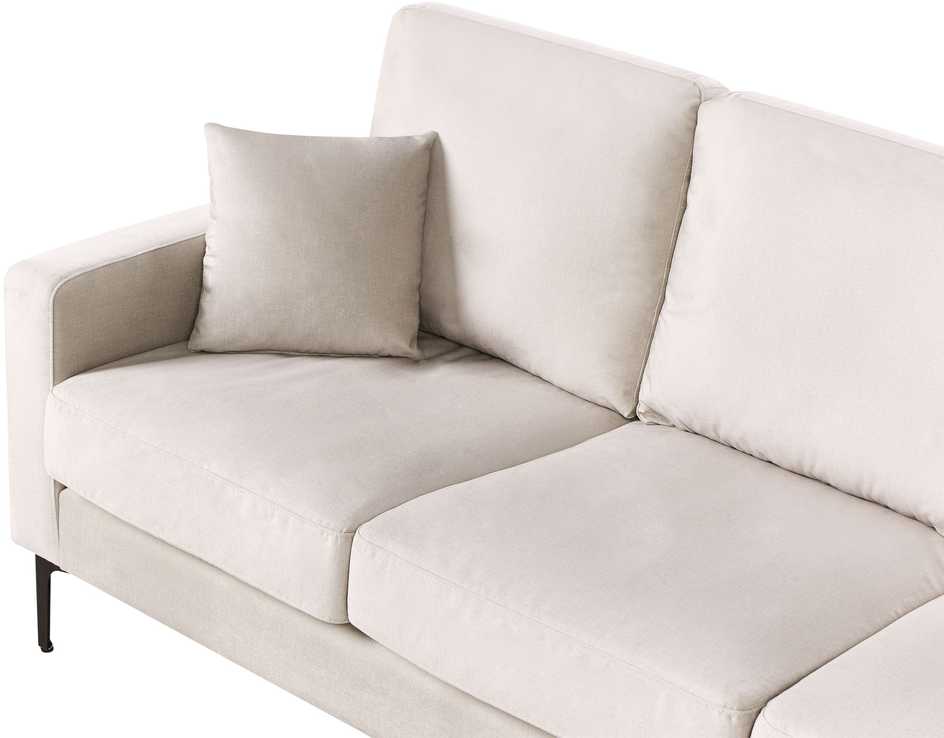 Beliani Trijų vietų sofa GAVLE Šviesi smėlio spalva