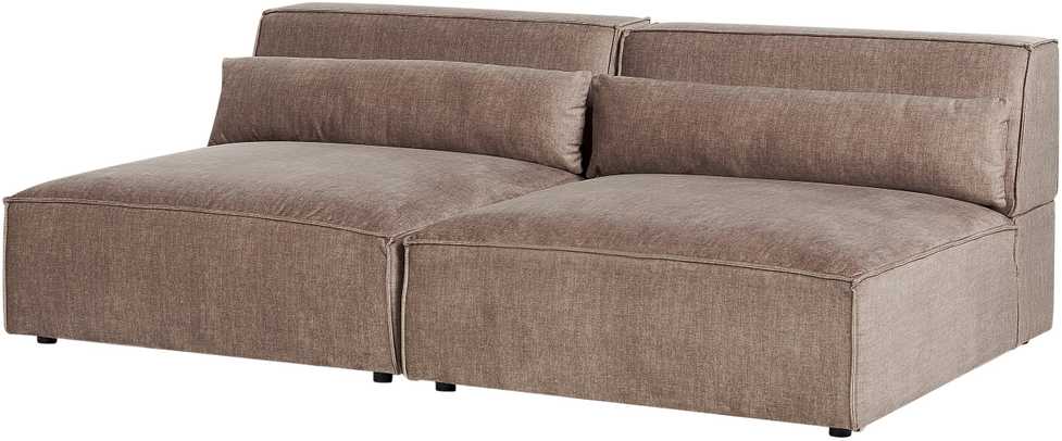 Beliani Dvivietė modulinė sofa HELLNAR, šviesiai ruda