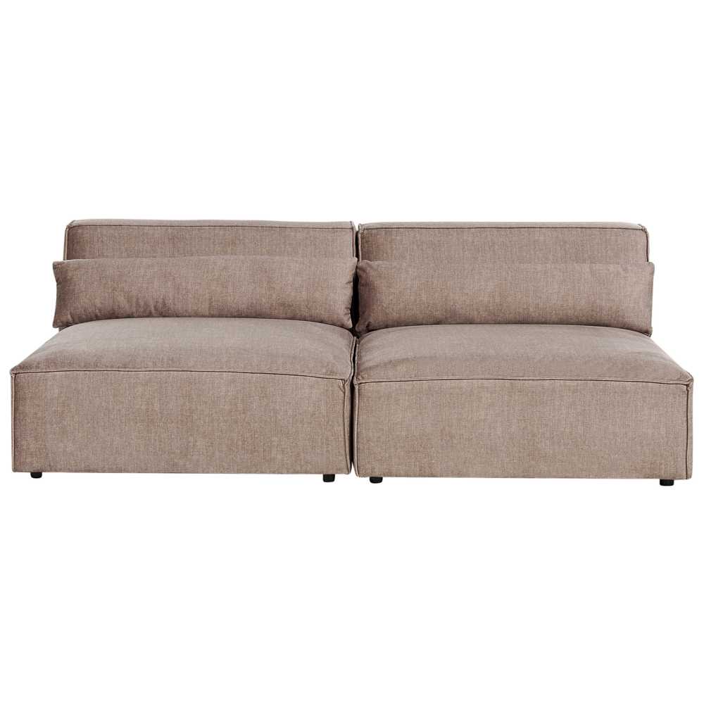 Beliani Dvivietė modulinė sofa HELLNAR, šviesiai ruda