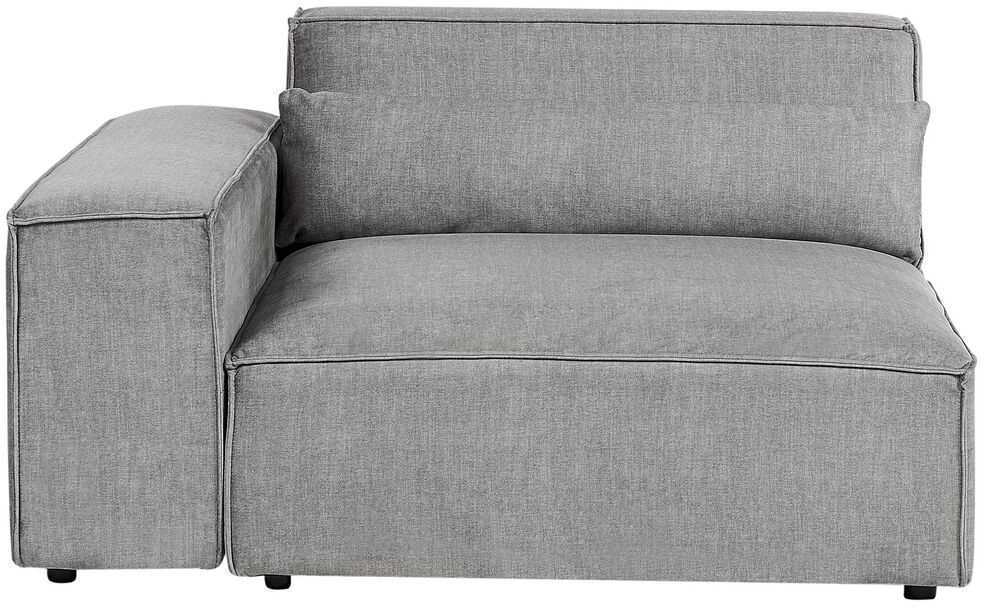 Beliani Dvivietė modulinė sofa HELLNAR pilka