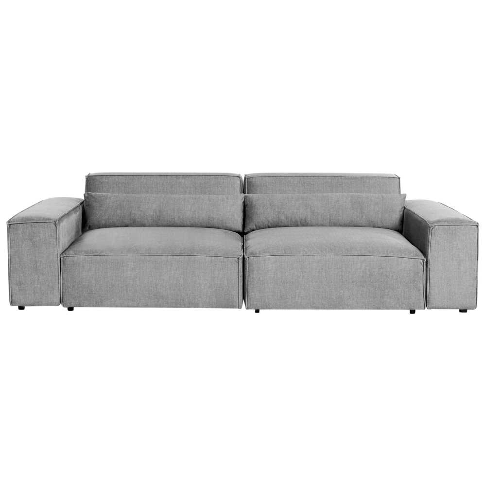 Beliani Dvivietė modulinė sofa HELLNAR pilka