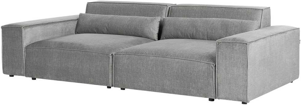 Beliani Dvivietė modulinė sofa HELLNAR pilka
