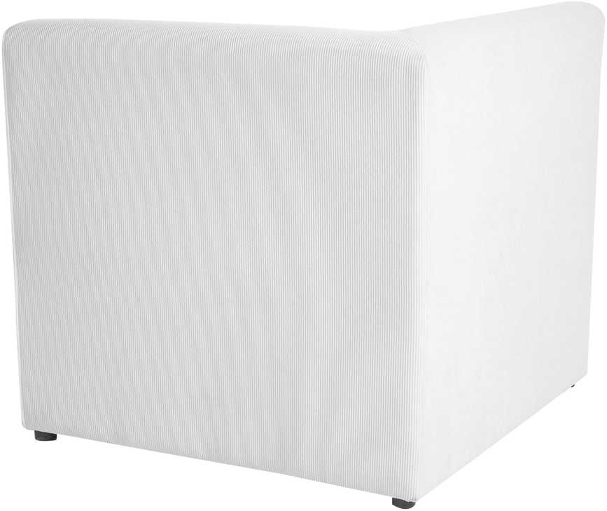 Beliani 2 vietų modulinė sofa LEMVIG, balta, velvetas