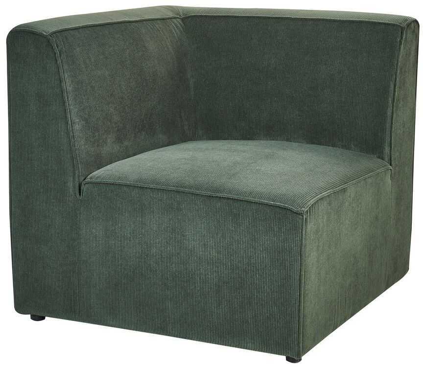 Beliani 2 vietų modulinė sofa LEMVIG, žalia, velvetas