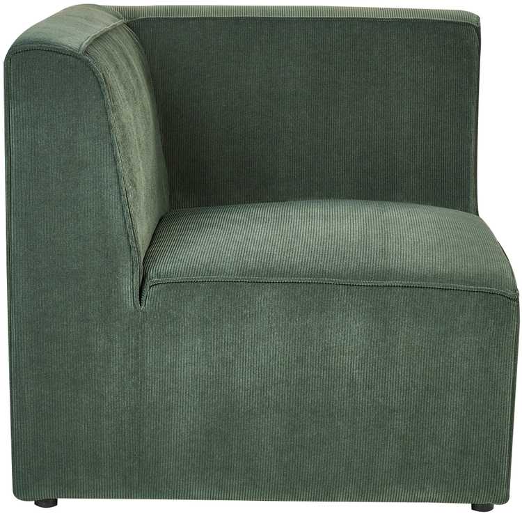 Beliani 2 vietų modulinė sofa LEMVIG, žalia, velvetas