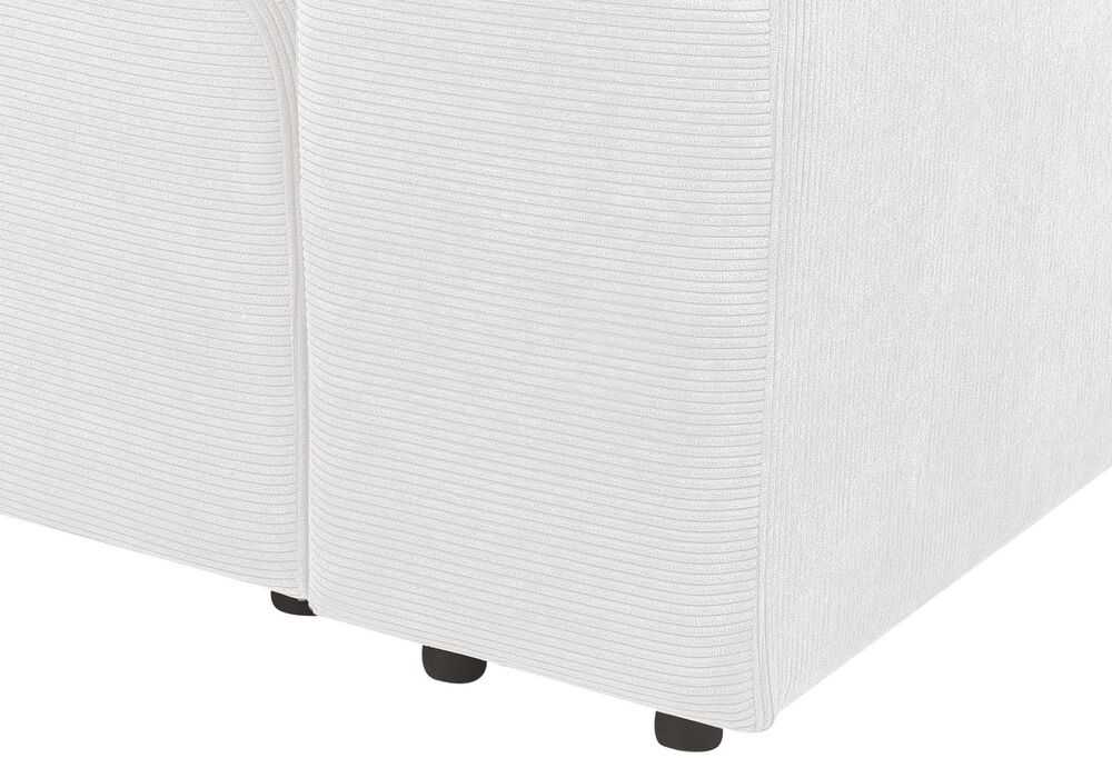 Beliani Modulinė 2 vietų sofa FALSTERBO, balta, velvetas