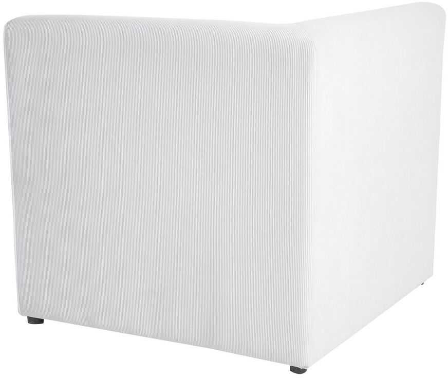 Beliani 2 vietų modulinė sofa LEMVIG, balta, velvetas