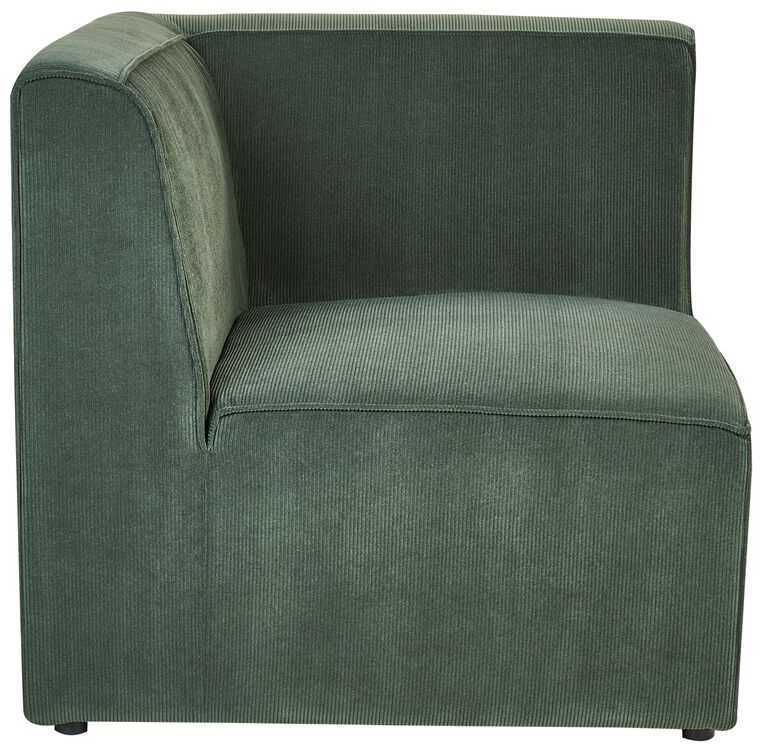 Beliani 2 vietų modulinė sofa LEMVIG, žalia, velvetas