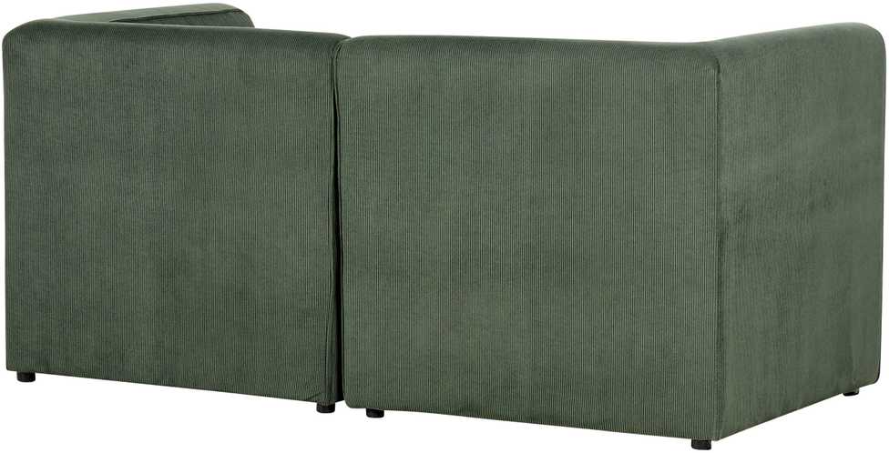Beliani 2 vietų modulinė sofa LEMVIG, žalia, velvetas
