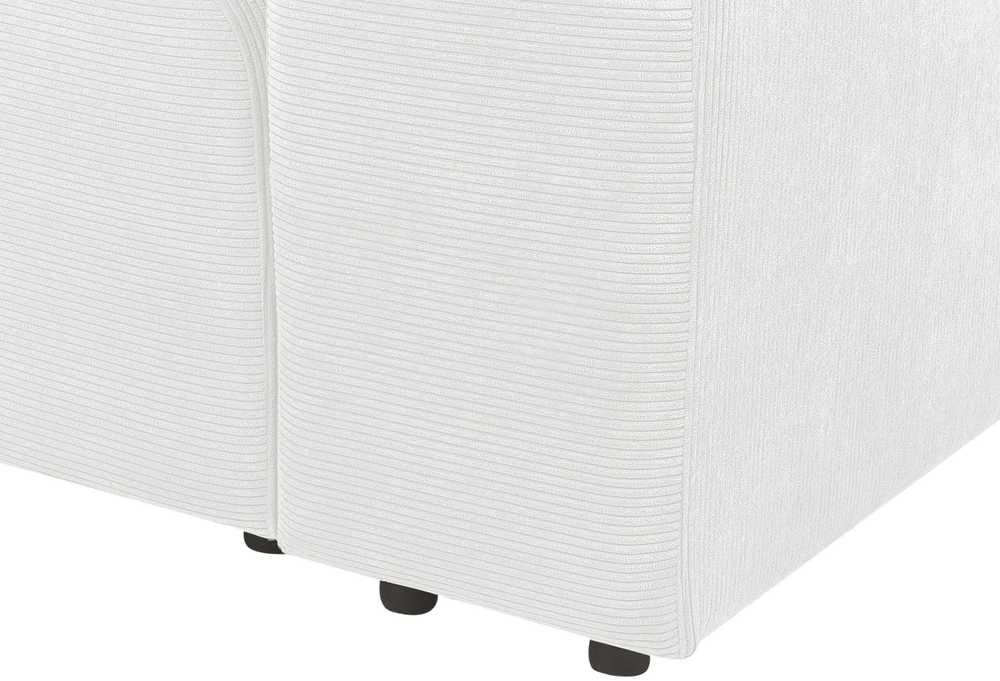 Beliani Modulinė 2 vietų sofa FALSTERBO, balta, velvetas